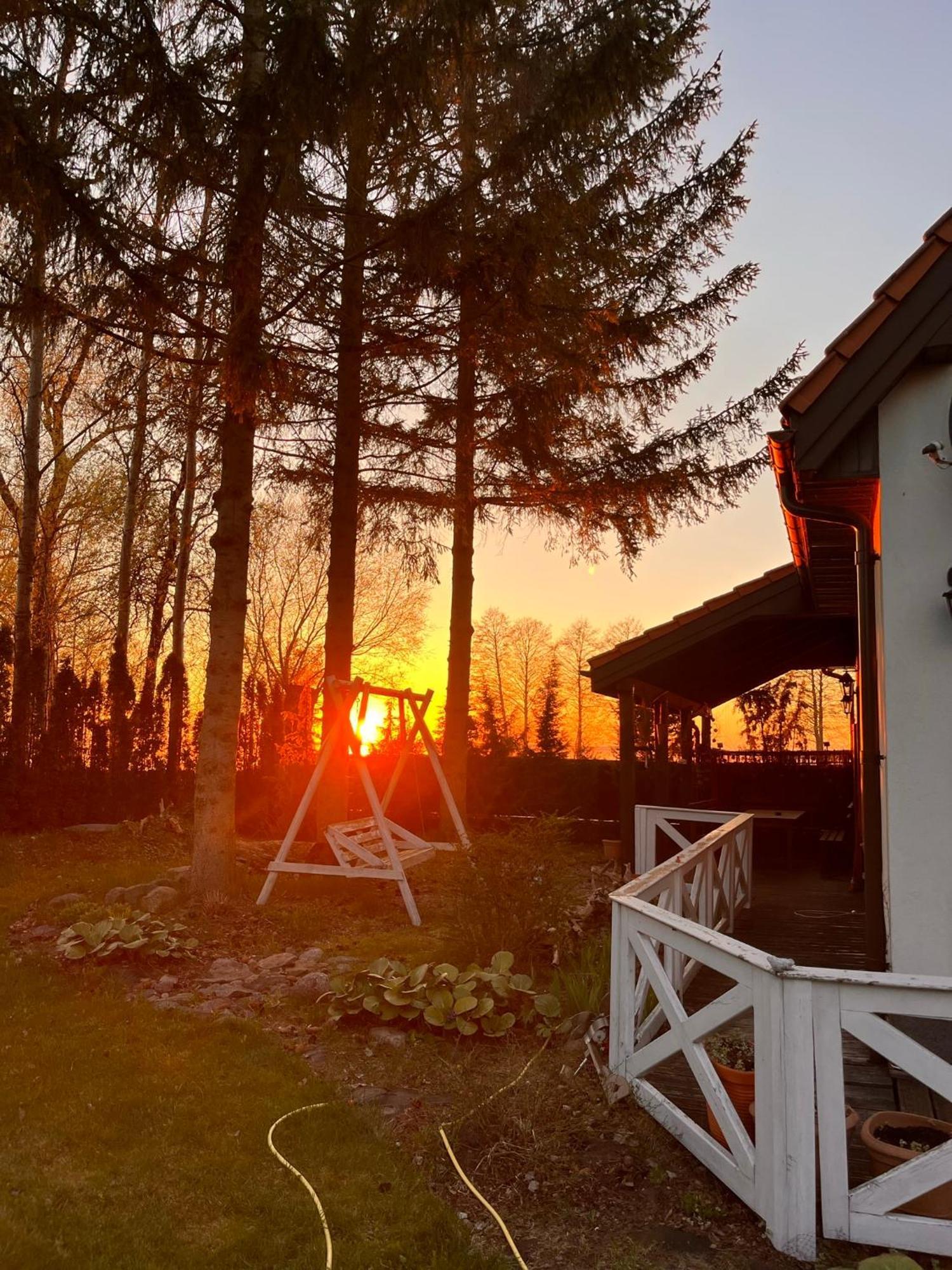 Uroczy Dom Nad Jeziorem Sniardwy Tuz Obok Plazy Nowe Guty Buitenkant foto